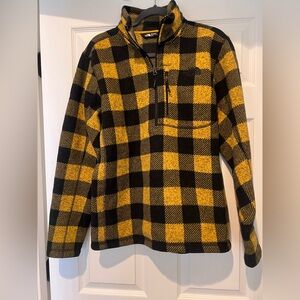 The North Face Men’s Plaid Fleece Pullover – Size M